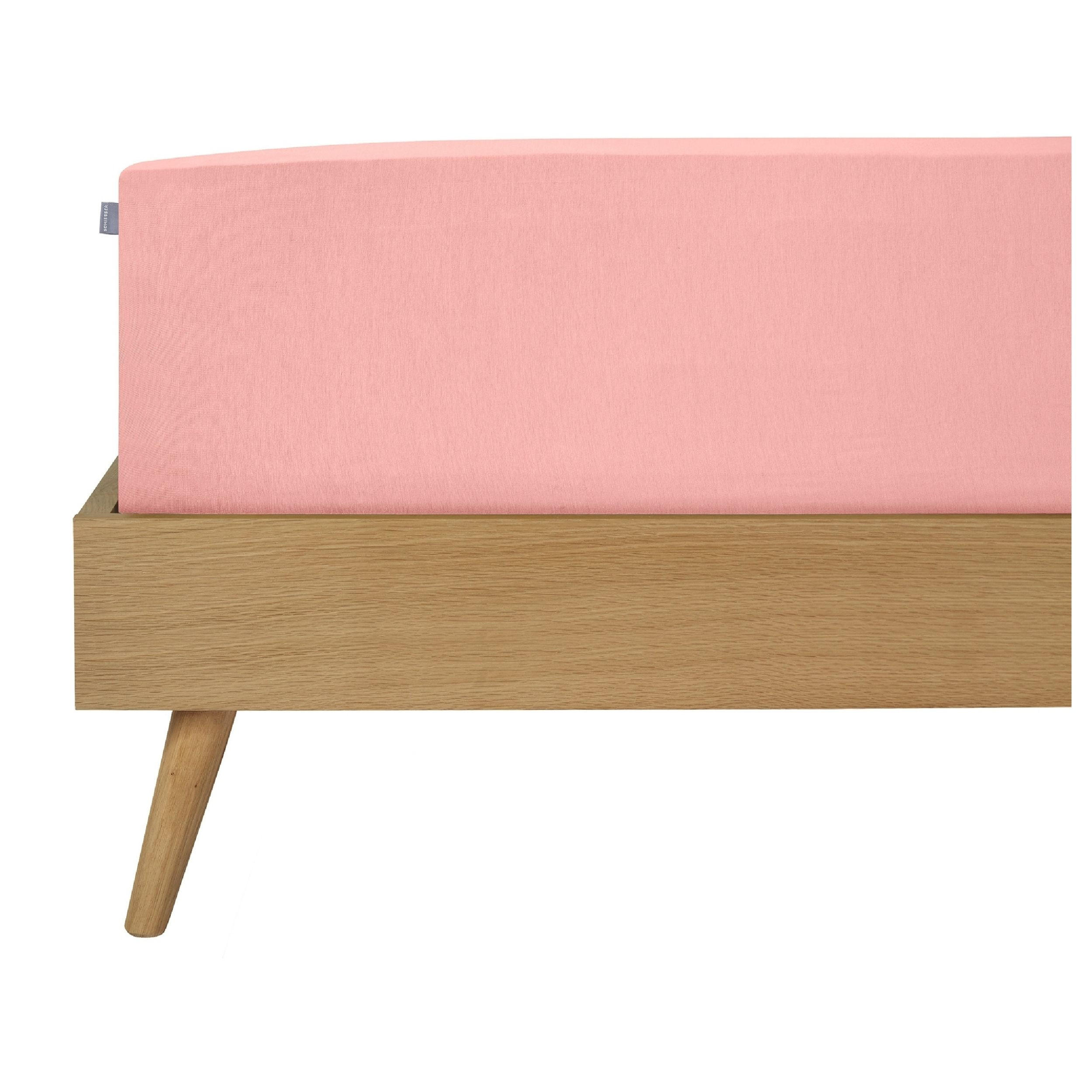 SPANNBETTLAKEN Jessi 100% Baumwolle 100x200 cm Rosa - Rosa, Textil (100/200cm) - SCHIESSER