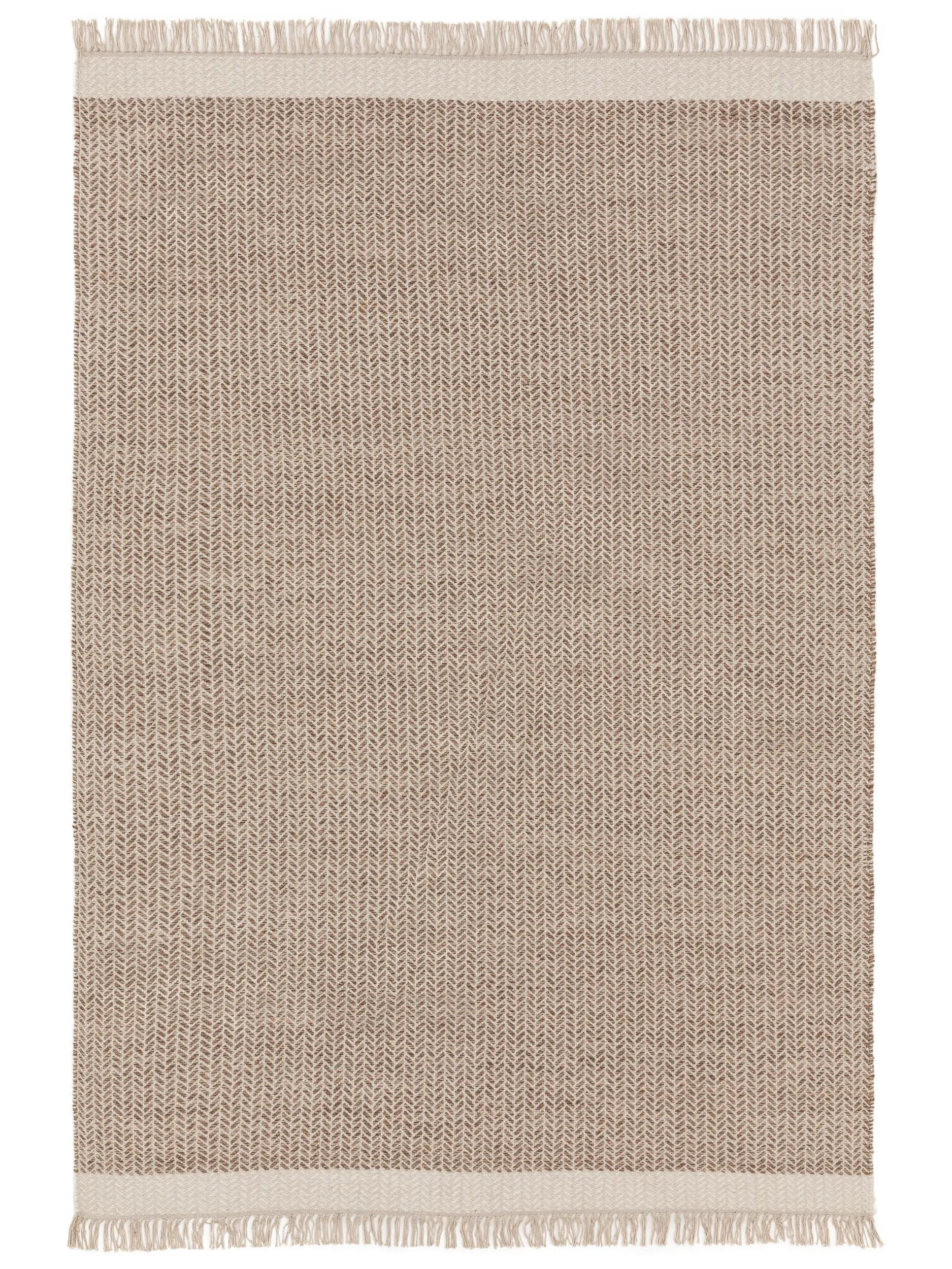 WOLLTEPPICH Kim Beige 160x230 cm - Beige, Textil (160/230cm) - benuta Pure