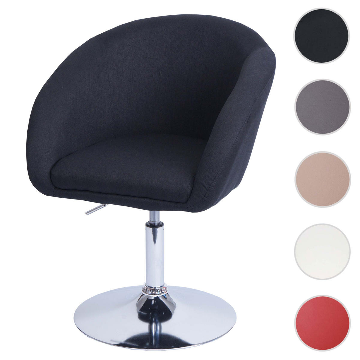 ESSZIMMERSTUHL Anthrazit 1er-Set - Anthrazit, Textil (59/90/60cm) - MCW