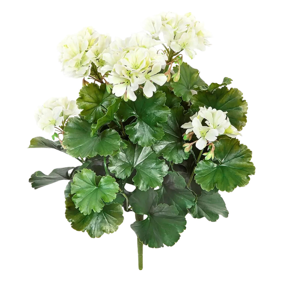 GERANIEN Künstliche Geranie - Django 39 cm, Steckpflanze - Creme, Kunststoff (39cm) - aplanta