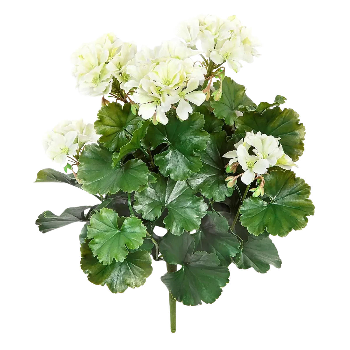 GERANIEN Künstliche Geranie - Django 39 cm, Steckpflanze - Creme, Kunststoff (39cm) - aplanta