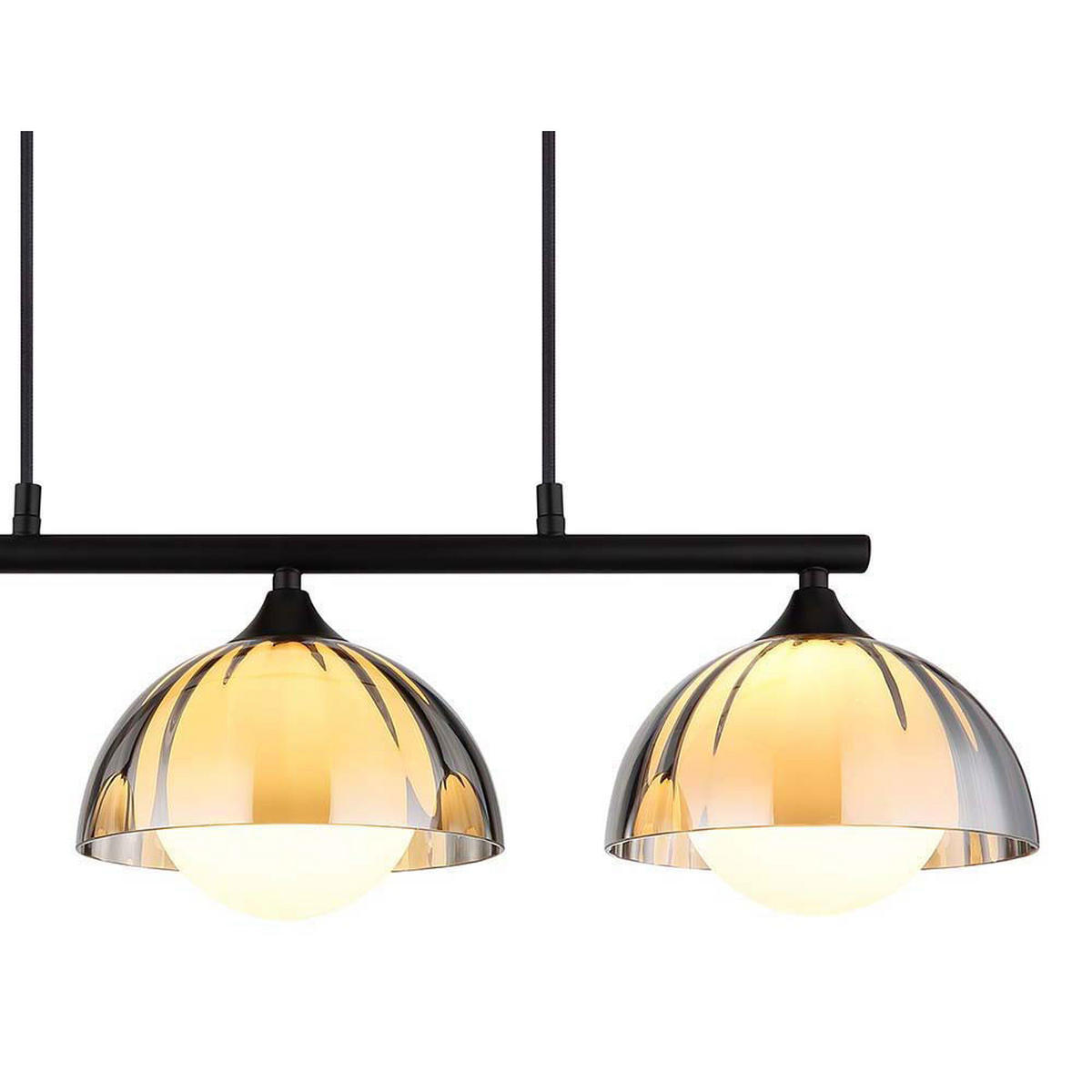 HÄNGELEUCHTE Eva Grau Rauchglas - Grau, Glas (70/20/120cm) - Nowa