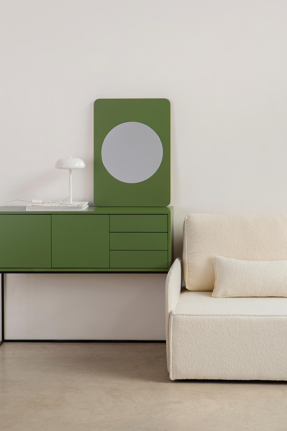 SPIEGEL aus MDF 70/50 cm Grün MILOS - Grün, Holzwerkstoff (50/70/1cm) - RNT By Really Nice Things