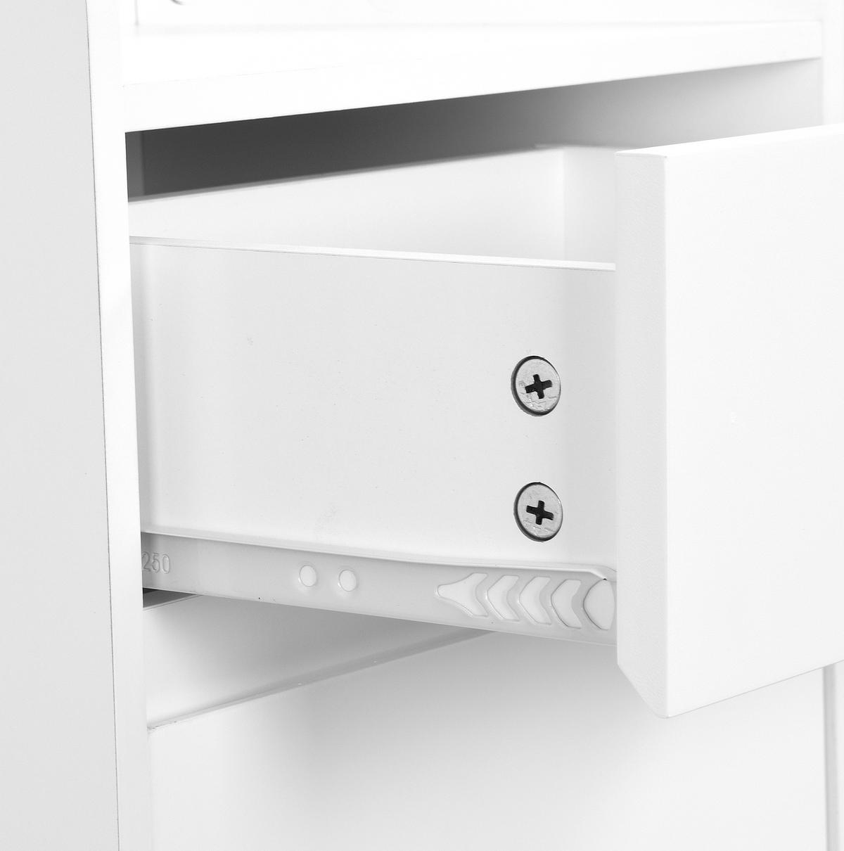 FLURGARDEROBE mit Sitzbank 100 x 35 x 180 cm MDF Weiß - Weiß, Holzwerkstoff (35/180/100cm) - Beauniv