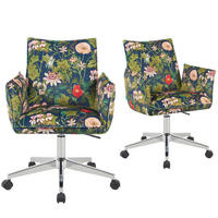 BÜROSTUHL Mika-Cleo - Chromfarben/Multicolor, Textil/Metall (60/85/63cm) - DUBI Möbel
