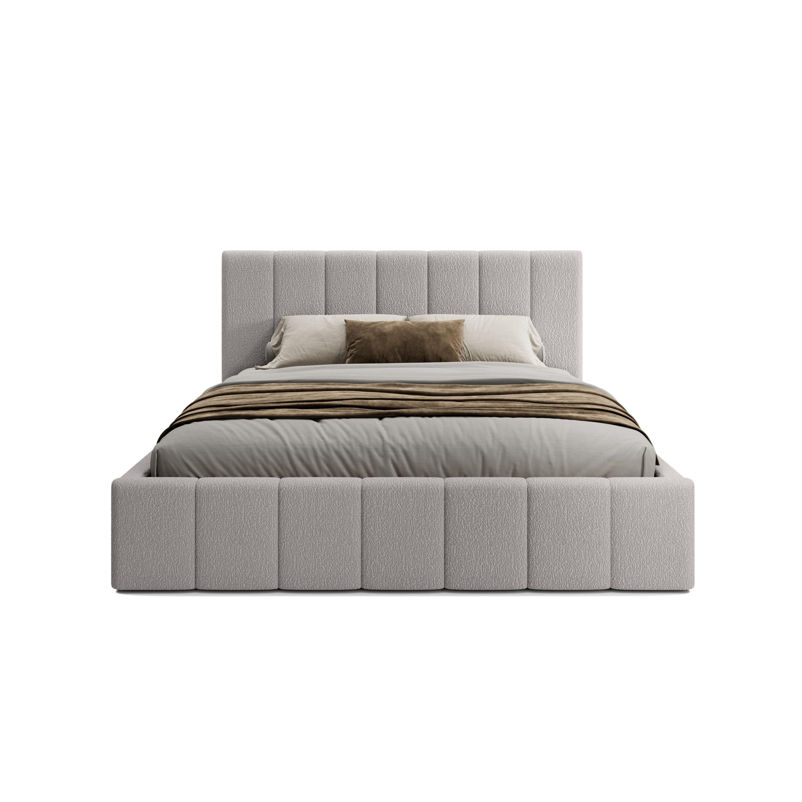POLSTERBETT Doppelbett Handorf 120x200 cm Hellgrau - Hellgrau, Textil (120/200cm) - Fedve