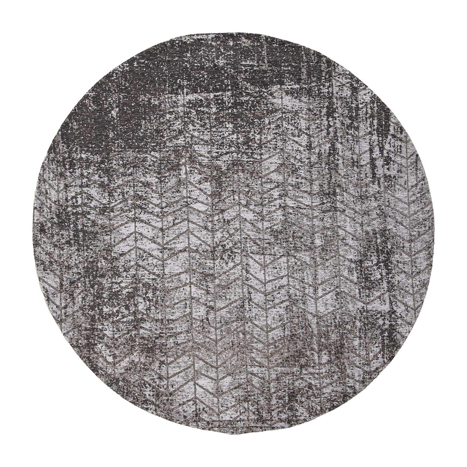 TEPPICH Harlem Contrast Mad Men 240/240 cm - Schwarz, Textil (240/240cm) - Louis De Poortere