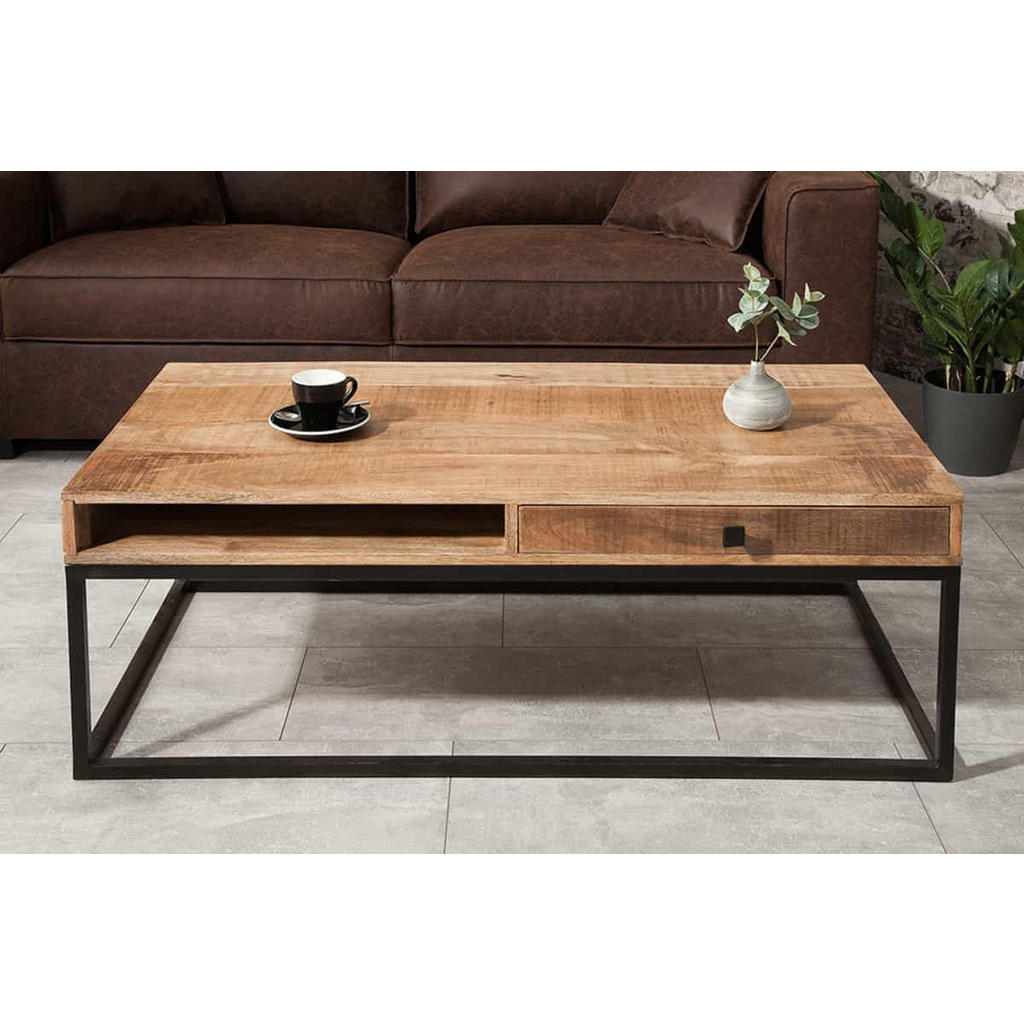 Thumbnail - riess-ambiente Couchtisch, Braun, Holz, Holz, Rechteckig,Rechteckig, 100x40x60 cm, Wohnzimmer, Wohnzimmertische, Couchti...