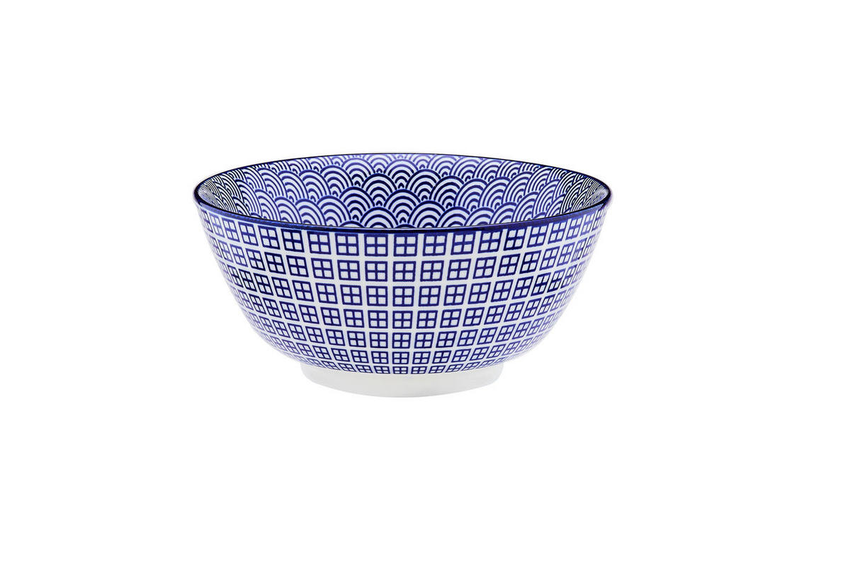 SCHALEN Pattern Ø15cm - 6er-Set - Dunkelblau - Blau, Keramik (15cm) - Björn
