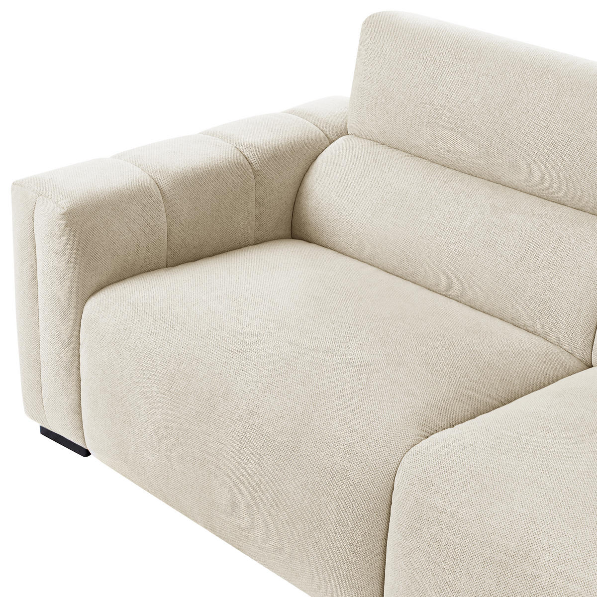 POHOVKA 3-místná Látka Světle béžová Fauskan - béžová, textil (203/84/96cm) - Beliani