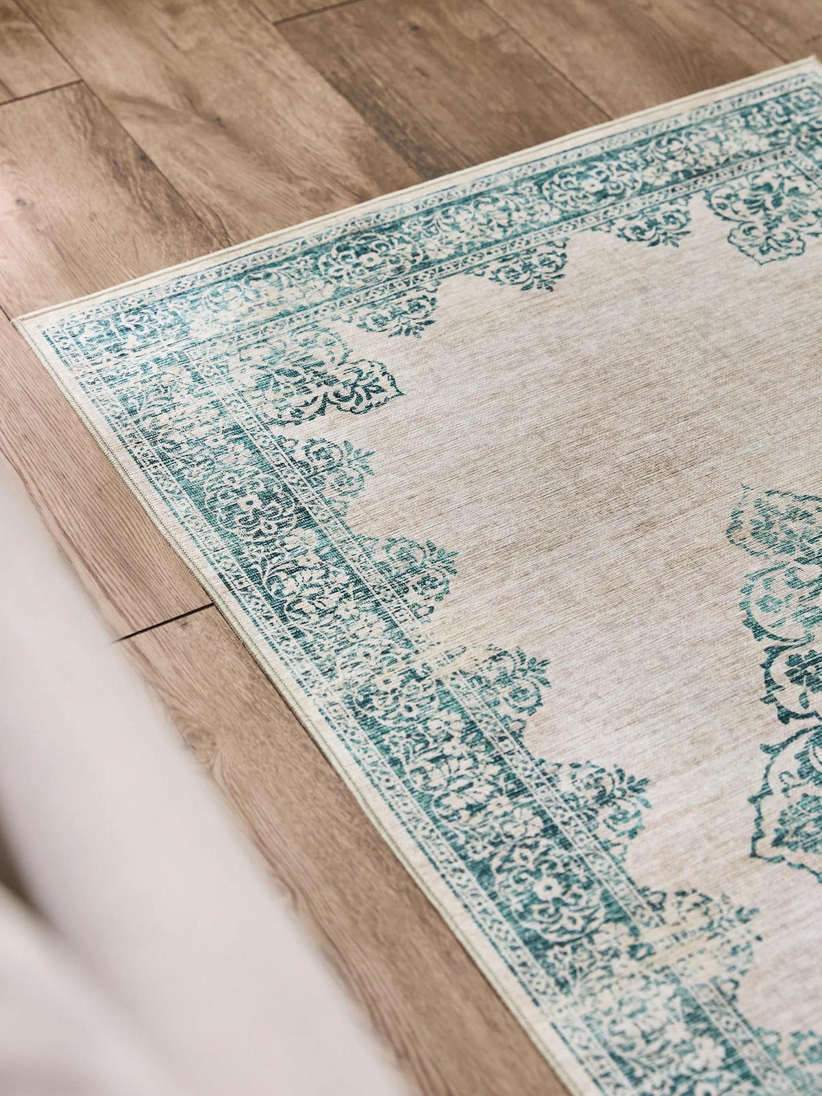 LÄUFER Laury Türkis 80x240 cm - Türkis, Kunststoff/Textil (80/240cm) - benuta Pop