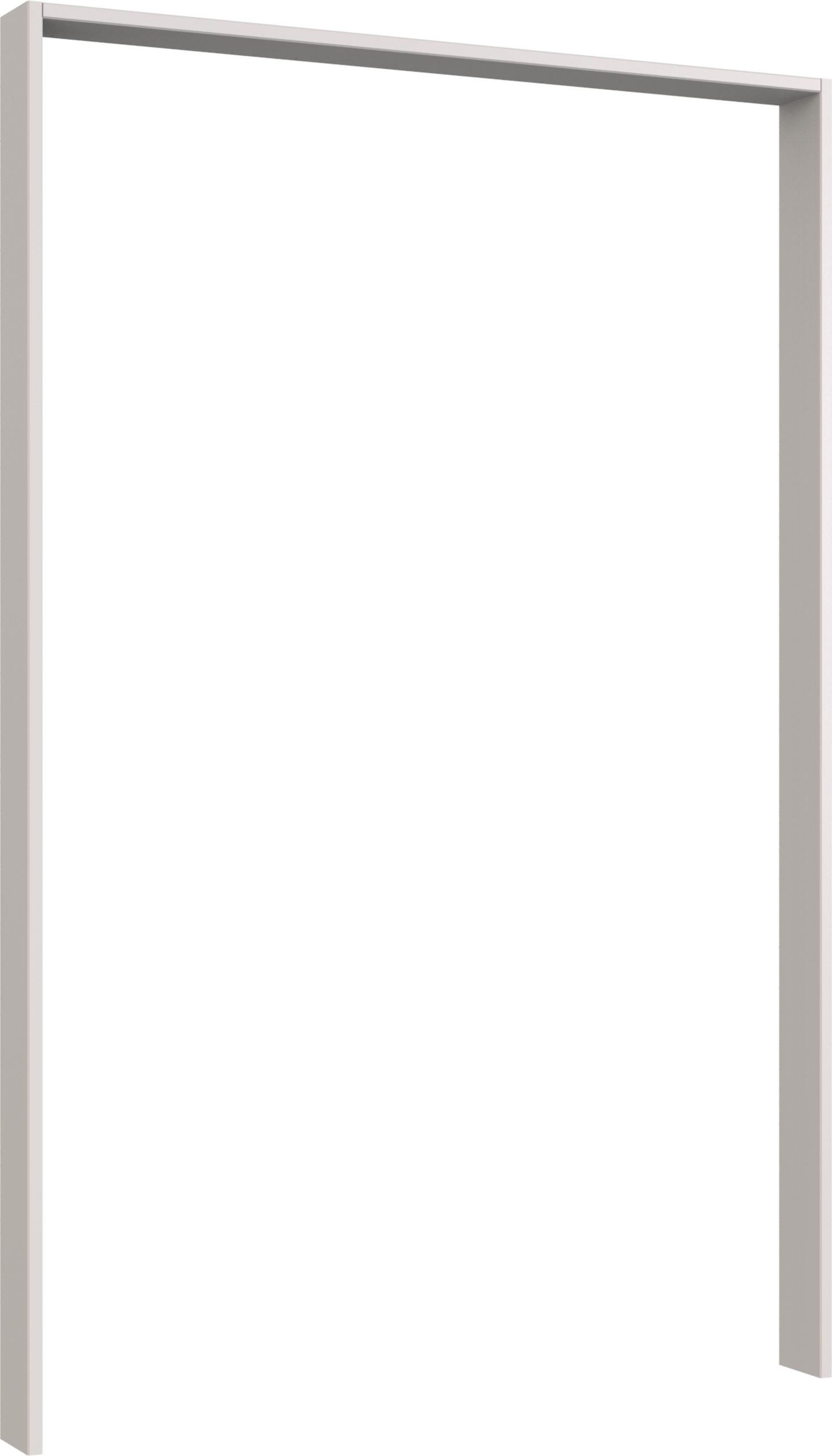 PASSEPARTOUTRAHMEN zu Kleiderschrank Emden in Weiß - Weiß, Holzwerkstoff (183/200/12cm)