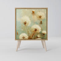 SIDEBOARD DREAMY MEADOW, Eichefarben, 57,5x42x77,5 cm, Schräge Buchenholzfüße - Eichefarben/Buchefarben, Holzwerkstoff/Buchenholz (57.5/77.5/42cm) - SpaceRebels