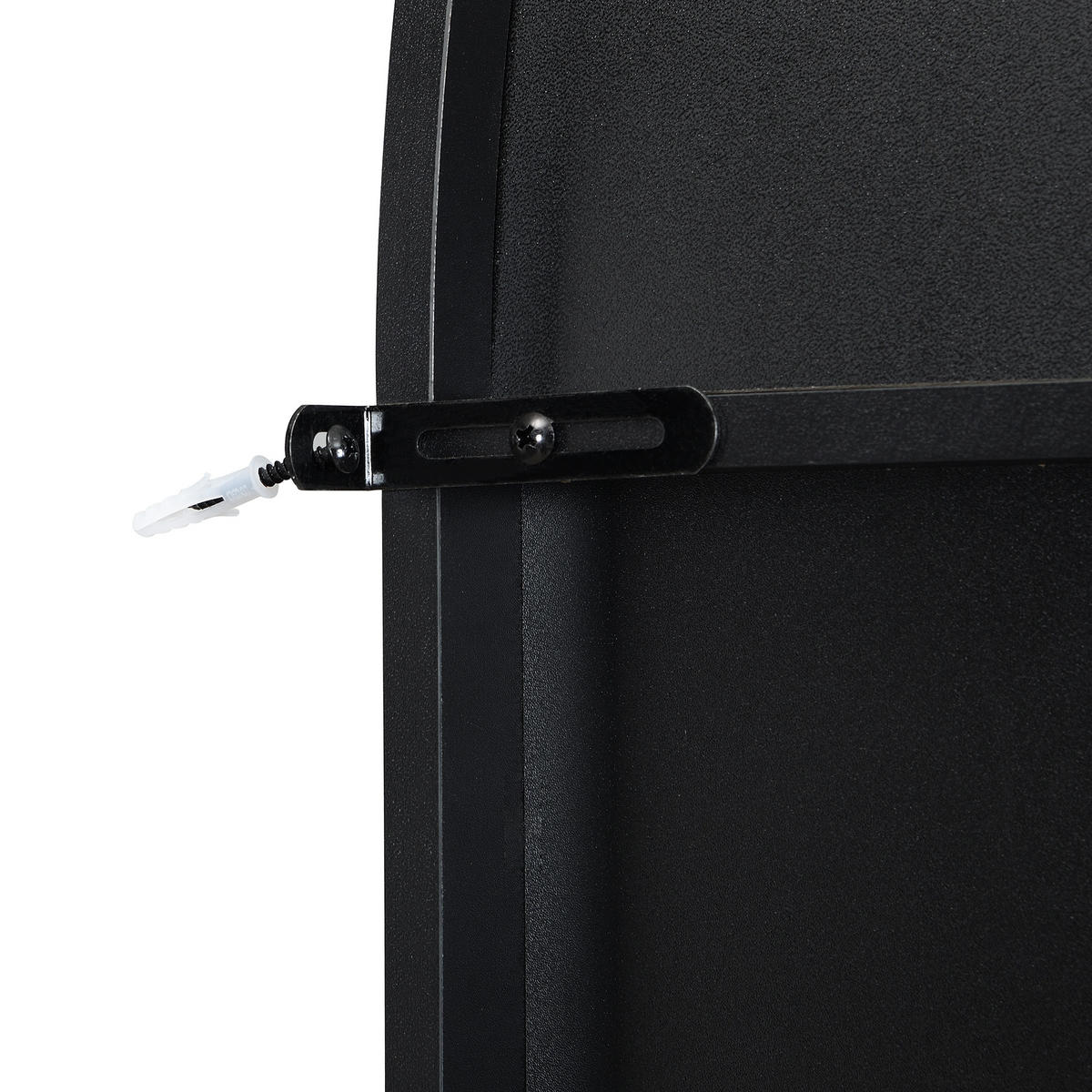 GARDEROBE-SET in Schwarz Garderobenschrank mit Schuhregal und Hake für Eingangsbereich und Flur, B75/T35/H195 cm - Schwarz/Naturfarben, Holzwerkstoff/Metall (75/195/35cm) - STILVORA