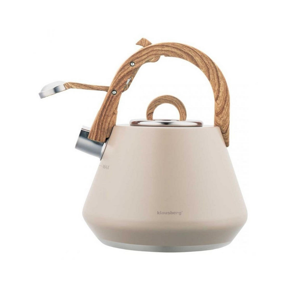 WASSERKESSEL Beige 21.5/20/24 cm KB7950 - Beige, Metall (21.5cm) - Klausberg 