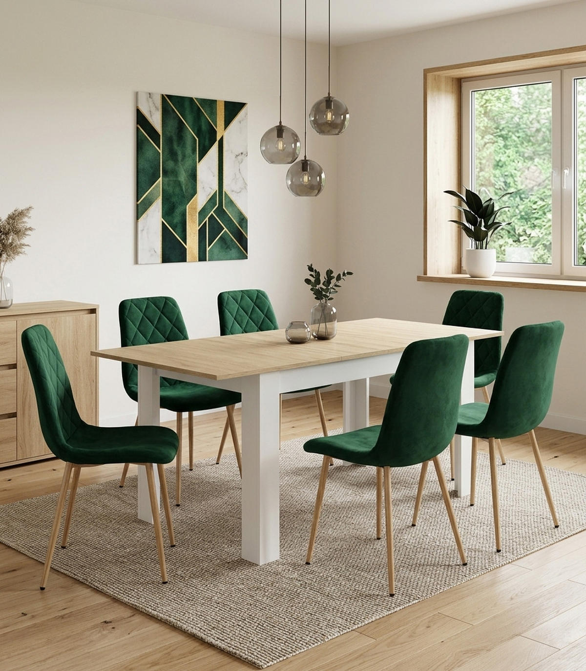 ESSTISCH ausziehbar Eiche Sonoma - Sonoma Eiche, Holzwerkstoff (160/80/75cm) - Mat-Haus