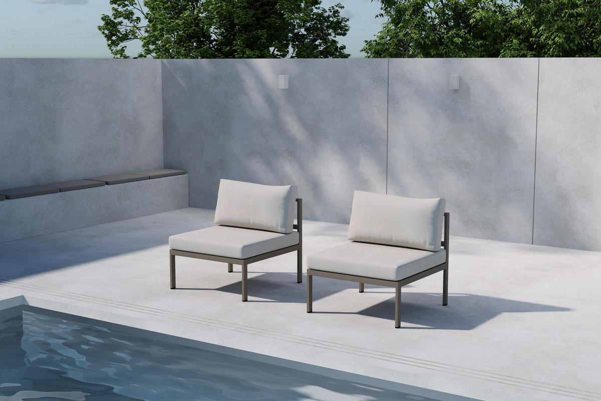 LOUNGSESSEL COPACABANA Braun 70x74x65 cm - Braun, Metall (70/65/74cm) - FURNLUX