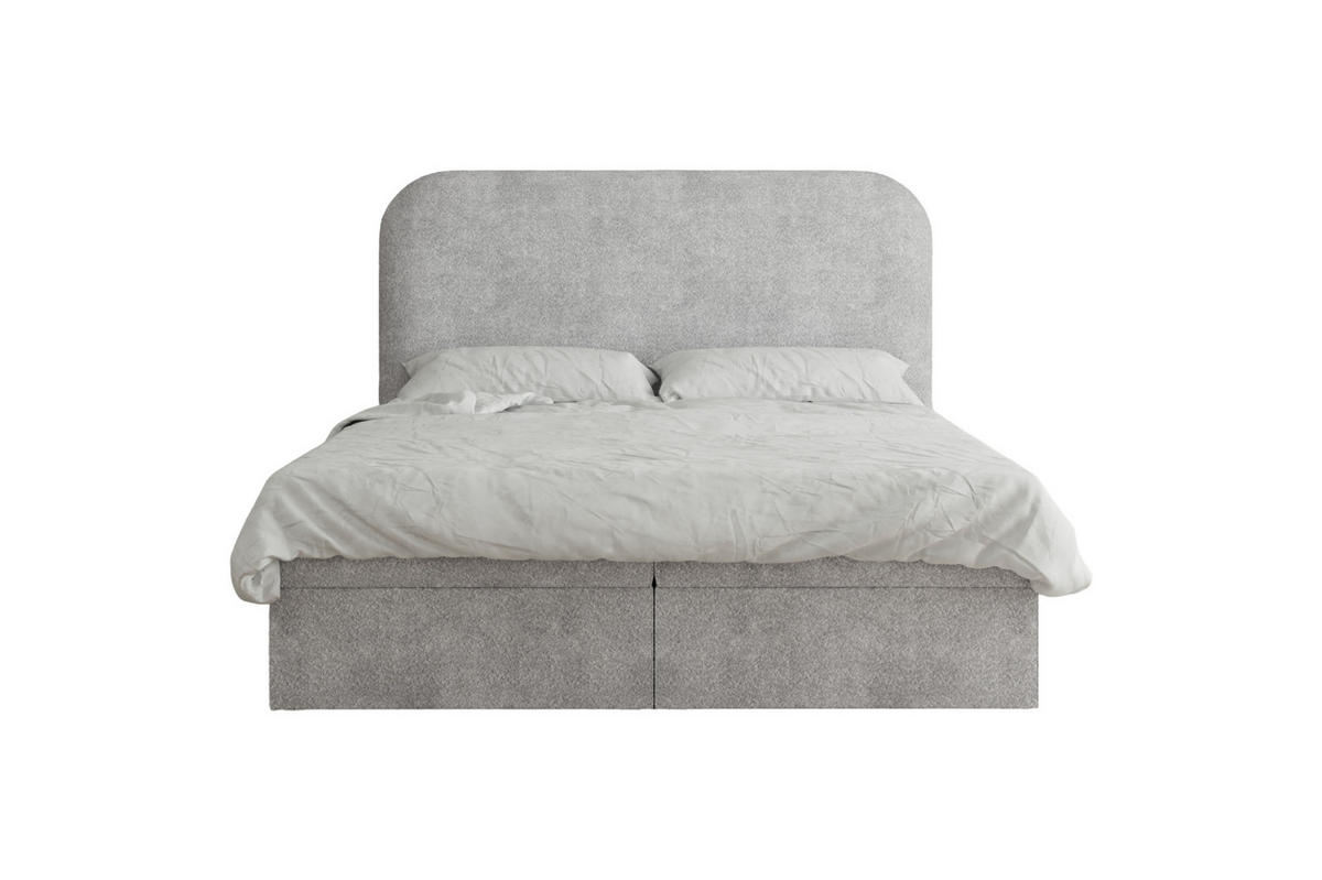 BOXBETT 160x200 - 07 Anthology 15 - Hellgrau - Hellgrau, Holzwerkstoff (160/200cm) - Möblo