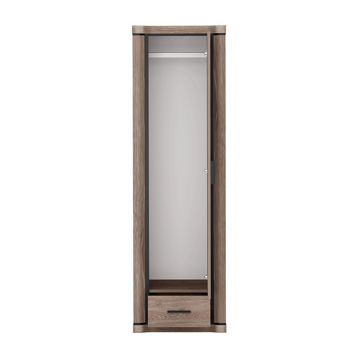 KLEIDERSCHRANK Dallas D-19 58 x 192 x 59 cm Trüffeleiche - Trüffeleichefarben, Holzwerkstoff/Kunststoff (58/192/59cm) - Koseto