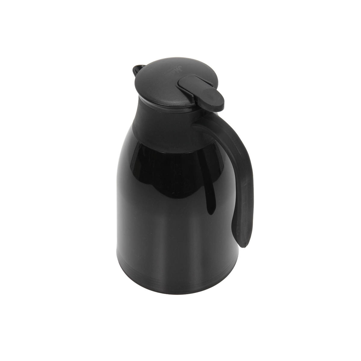 THERMOSKANNE 1 l - Schwarz, Kunststoff (1L)