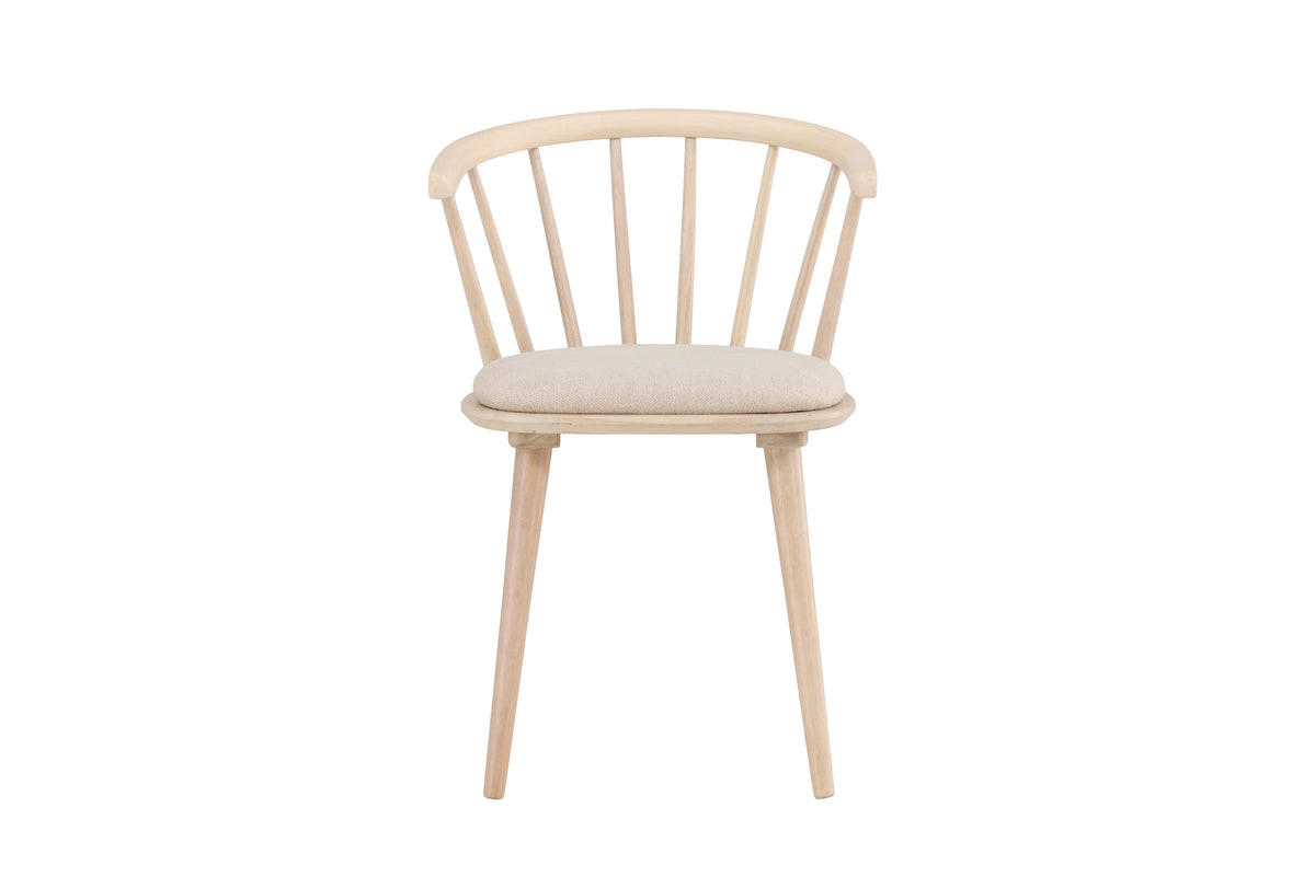 ESSZIMMERSTUHL Sena 2er Set - Beige, Holz (53/76/55cm) - kommodly