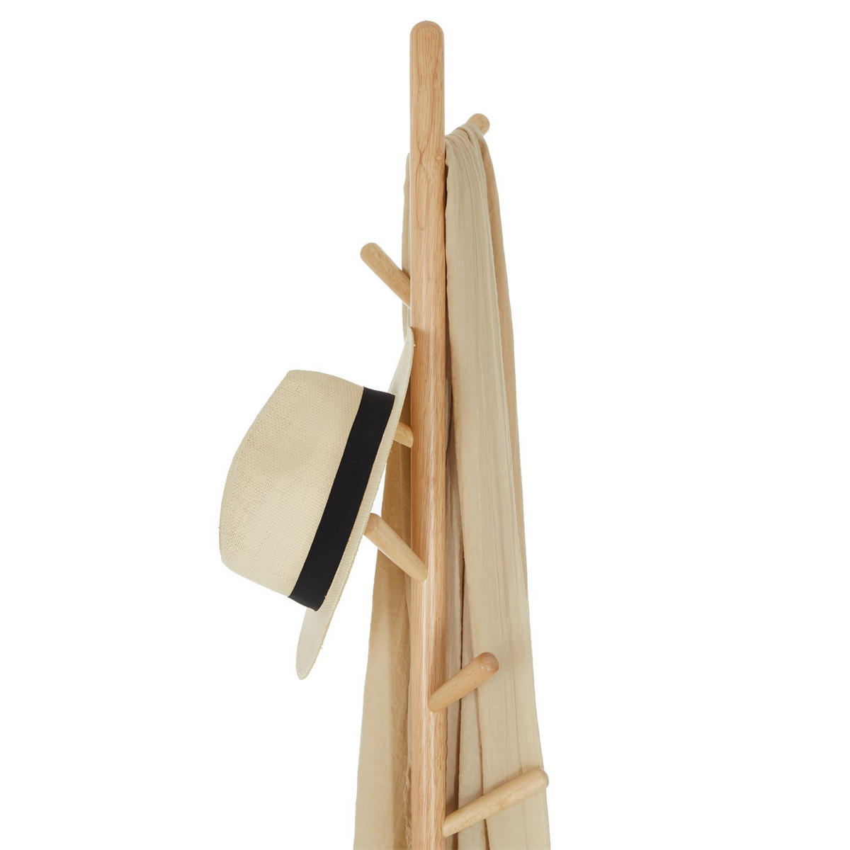 KLEIDERSTÄNDER ENRICO - Naturfarben/Grau, Holz (30/177/30cm) - IDIMEX