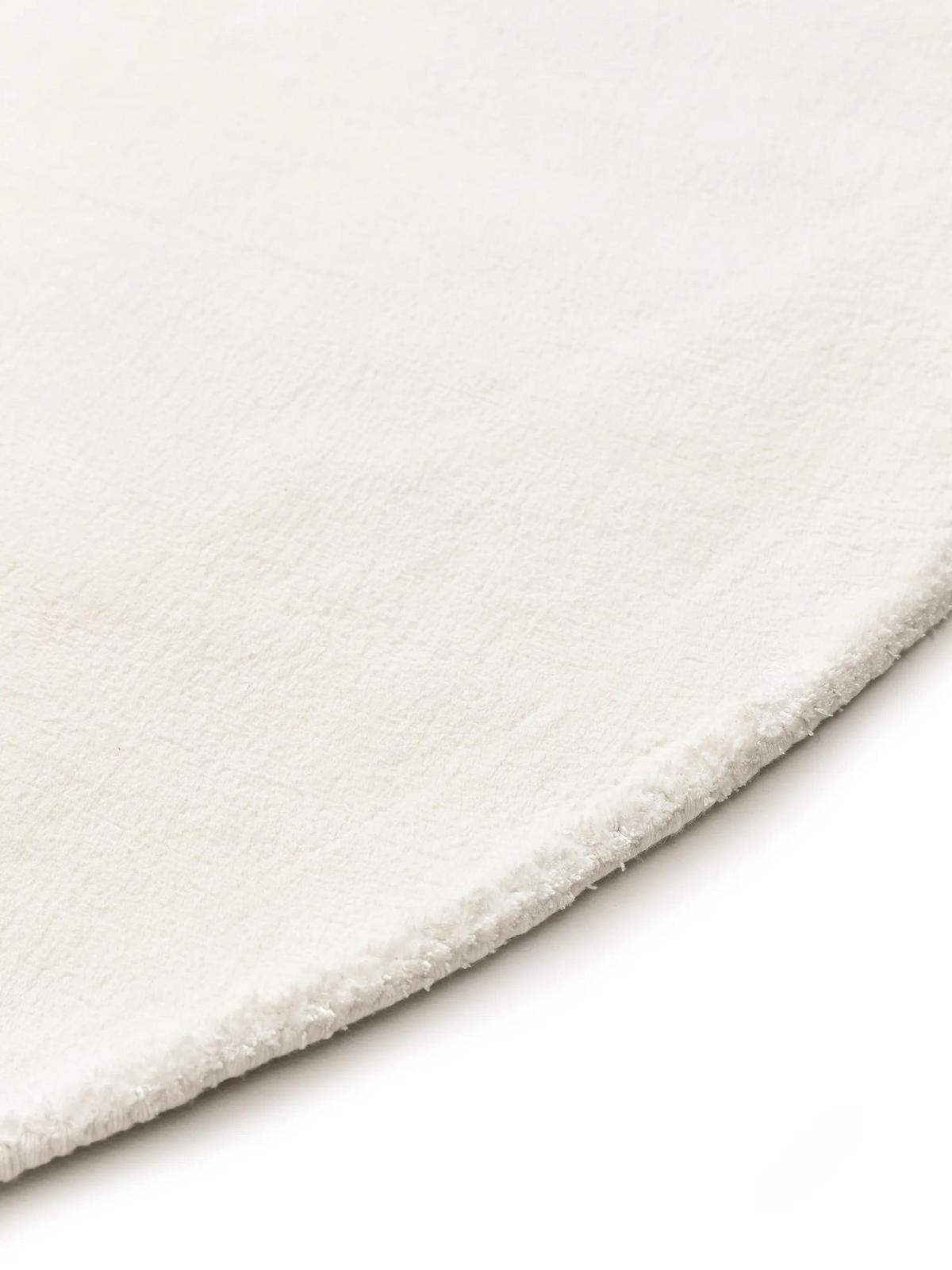 VISKOSETEPPICH OVAL Nela Ivory 150x230 cm - Creme, Textil (150/230cm) - benuta Pure