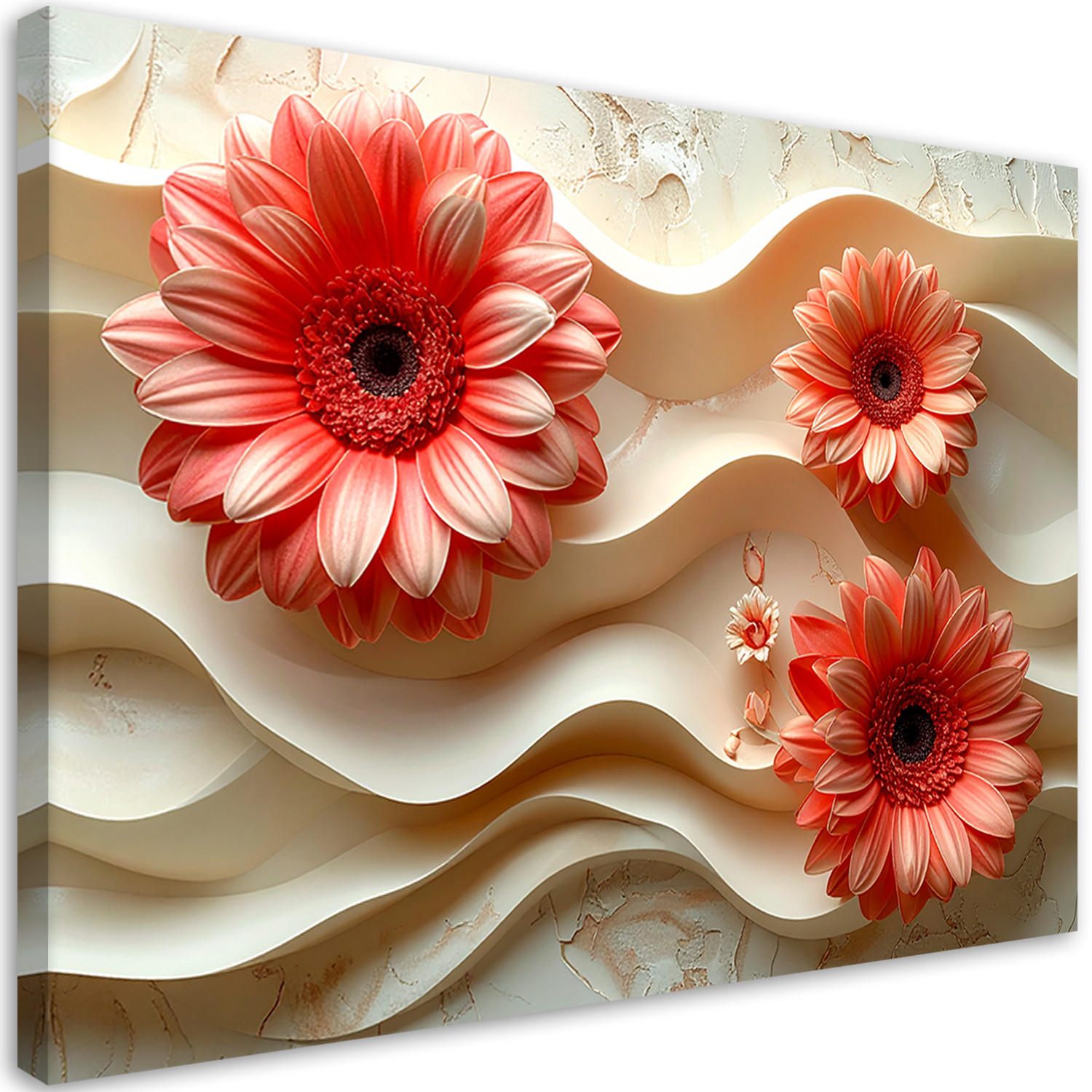 Feeby Leinwandbilder, Rot 120x80 cm