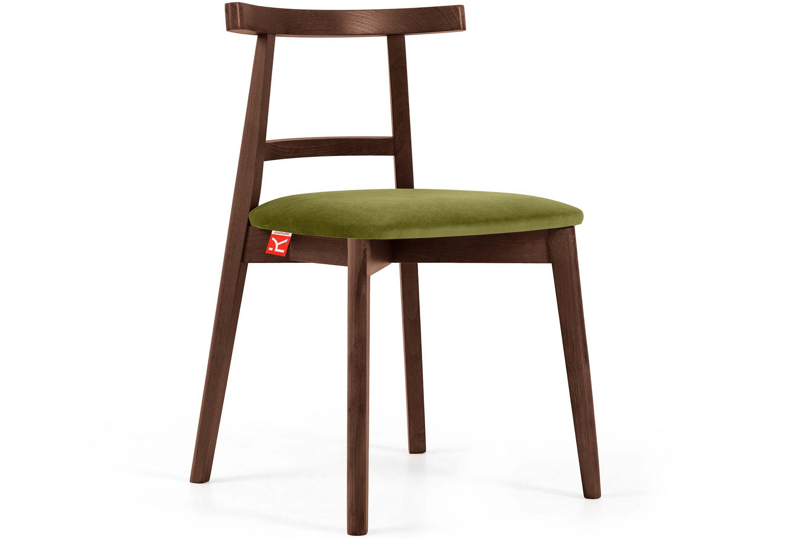 ESSTISCHSTÜHLE LILIO 2 St Vintage, Oliv / mittelbraun - Olivgrün/Braun, Holz/Textil (47/76/45cm) - KONSIMO®