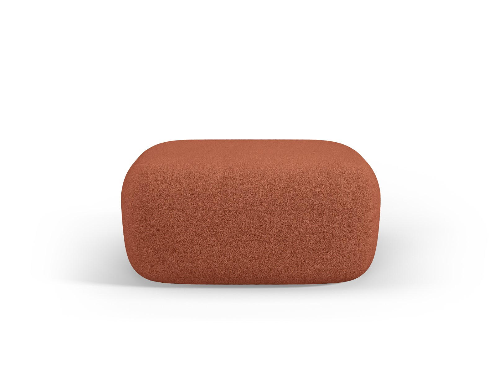 POUF Jenny aus Boucle ziegelstein - Orange, Textil (88/40/90cm) - Micadoni
