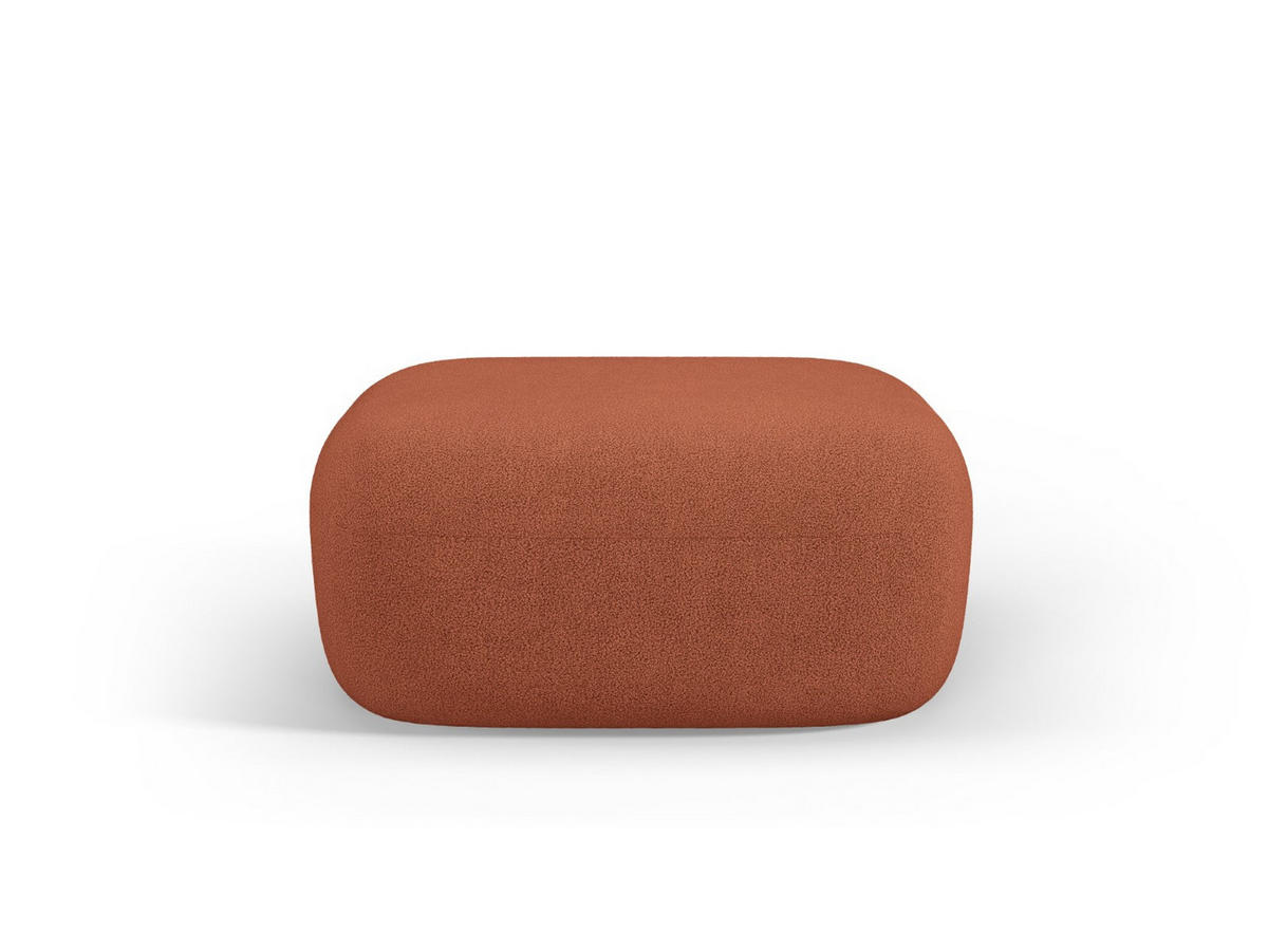 POUF Jenny aus Boucle ziegelstein - Orange, Textil (88/40/90cm) - Micadoni