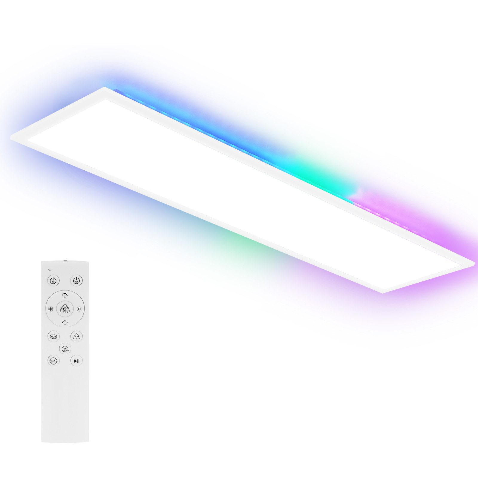 LED-DECKENLEUCHTE Lucido 119.5/29.5/5.6cm - Weiß, Metall (29.5/119.5/5.6cm) - Nettlife