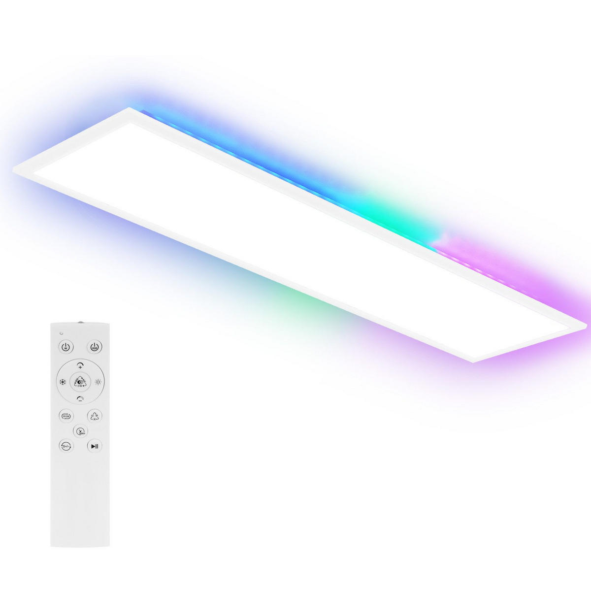 LED-DECKENLEUCHTE Lucido 119.5/29.5/5.6cm - Weiß, Metall (29.5/119.5/5.6cm) - Nettlife