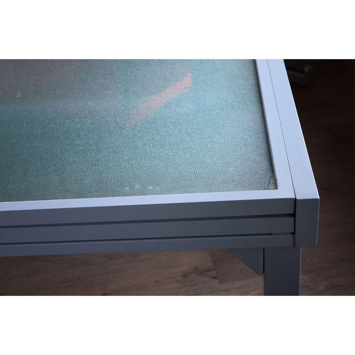 GARTENTISCH Adam 65 cm Ausziehtisch - Grau, Metall (65/65/75cm) - DELUKE