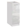 KÜCHENUNTERSCHRANK D30 weiss glanz - Weiß Hochglanz, Holzwerkstoff (30/82/44cm) - roe furniture