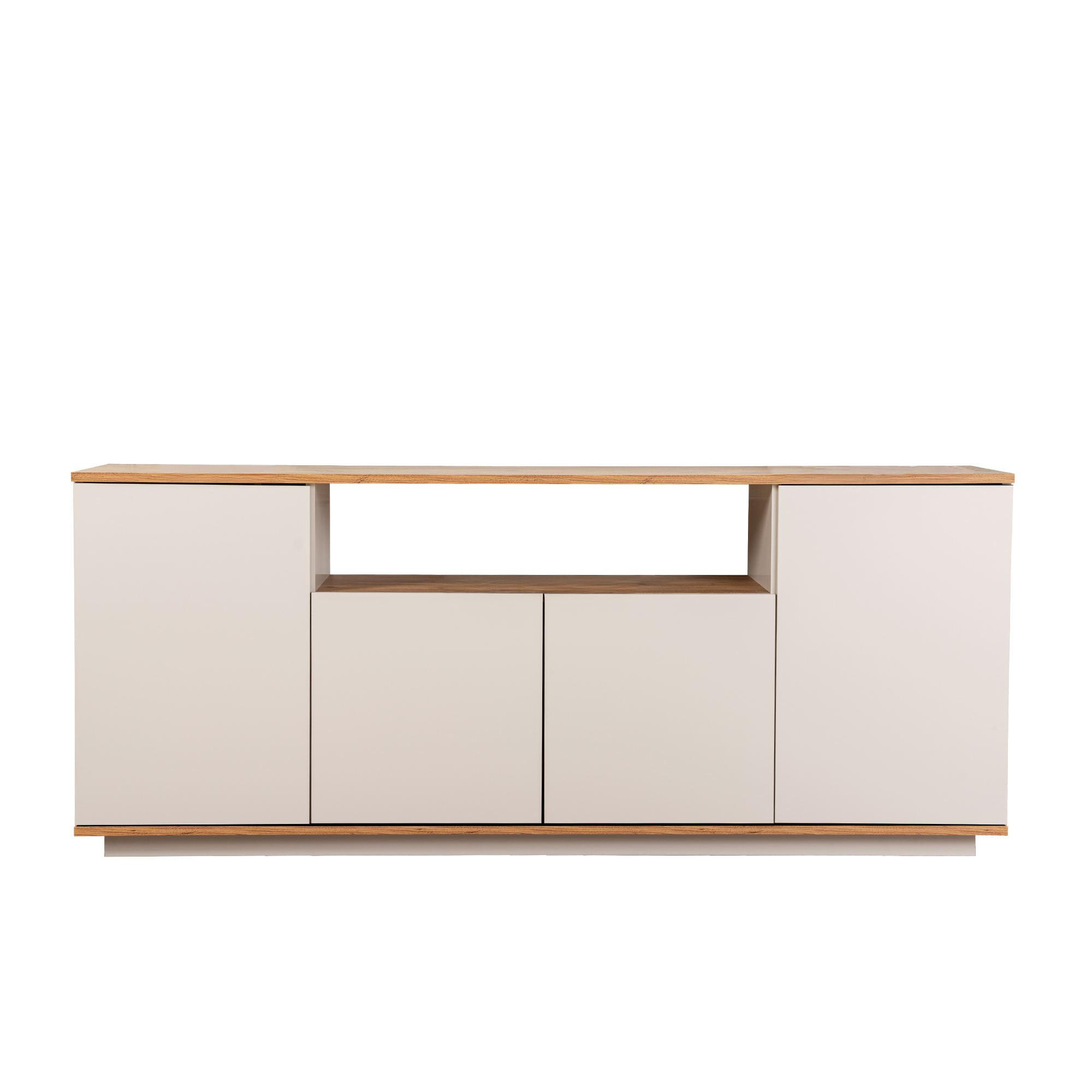 BUFFETSCHRANK arista beige - Beige, Holz (44/75/180cm) - Habitat Garten