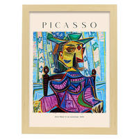 POSTER Dora Maar Im Sessel A3 Rahmen Aus Hellem Holz - Beige, Papier (29.7/5/42cm) - Nacnic