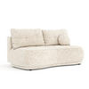 SCHLAFSOFA Cirrus Creme Webstoff - Creme/Schwarz, Holz/Holzwerkstoff (206/95/105cm) - Maison de Reve