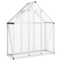 GEWÄCHSHAUS mit Fundamentrahmen Silbern 169x58x195cm Aluminimum - Silberfarben, Metall (58/195/169cm)