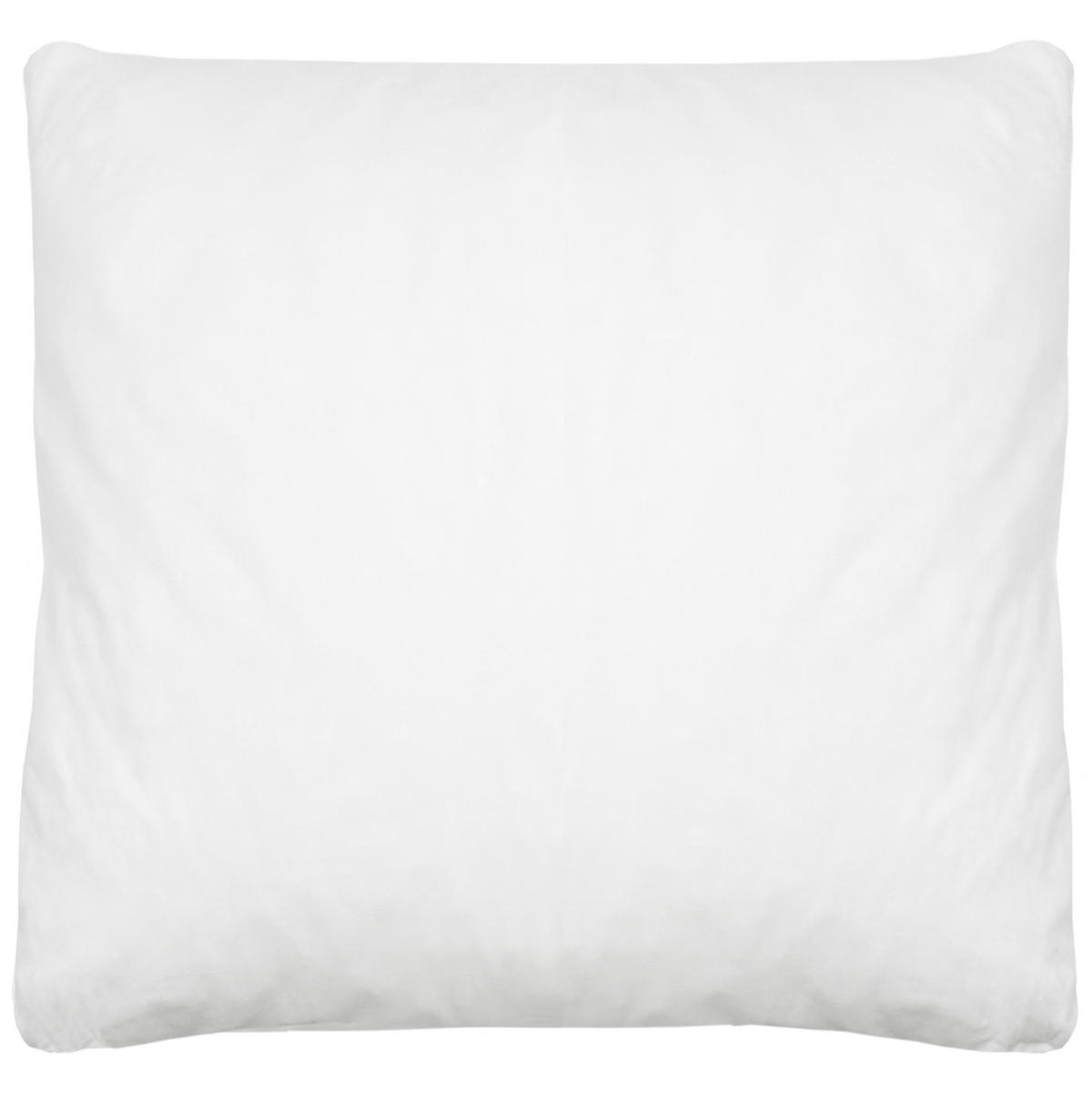 KISSEN, 80x80 cm, 50% Polyester, 50% Baumwolle, Weiß - Weiß, Textil (80/80cm) - Zollner