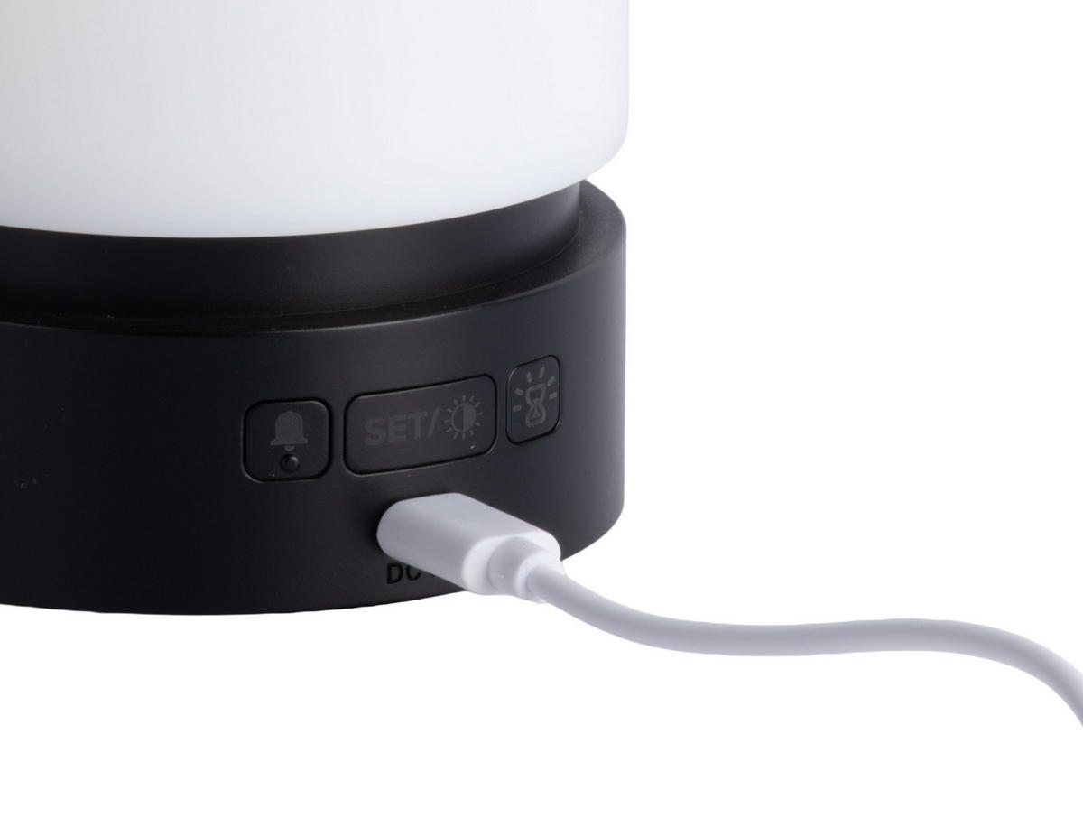 WECKER Pillar Light LED - Schwarz - 9,6 cm - Schwarz, Kunststoff (8.2/9/8.2cm) - Karlsson