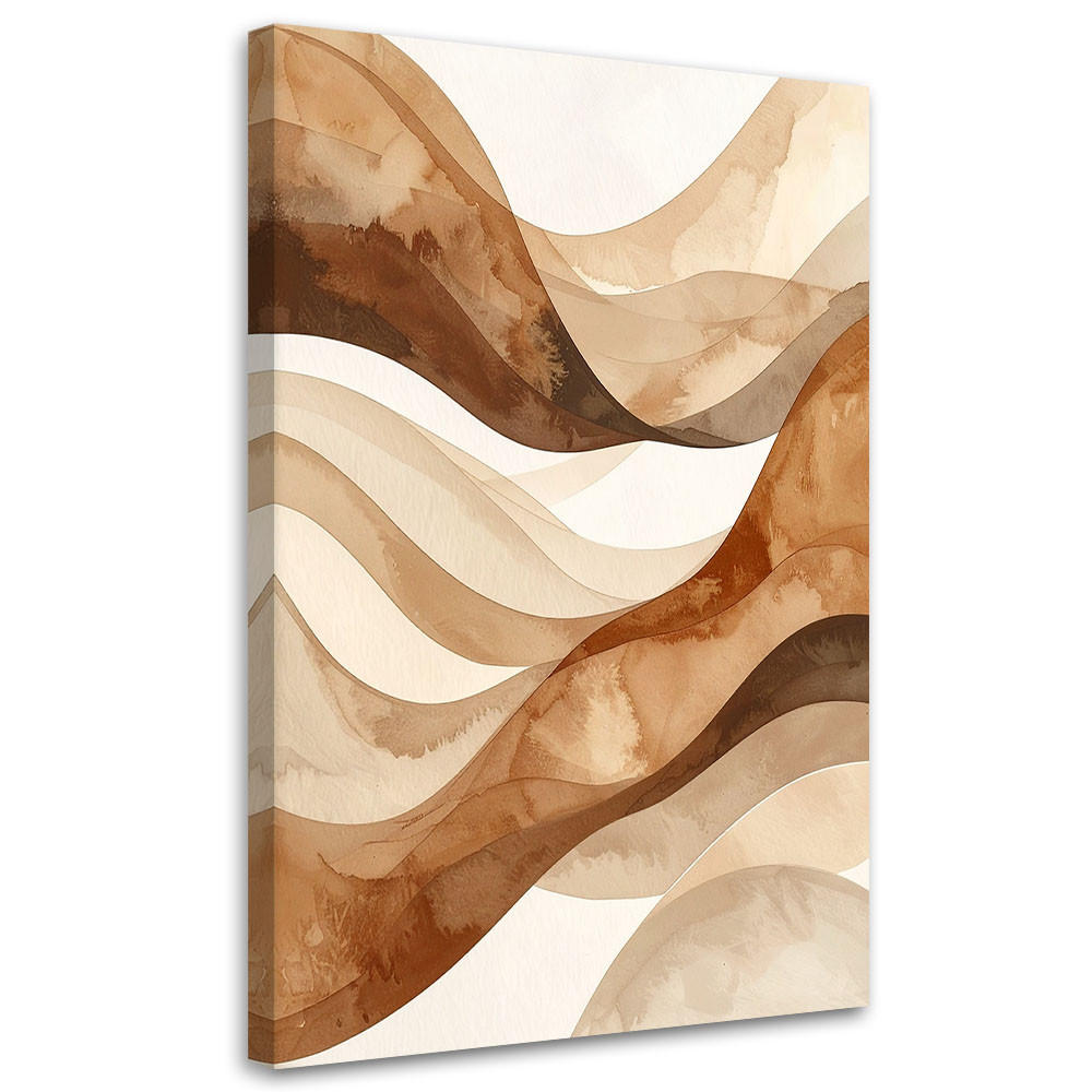 LEINWANDBILD 3D und geometrisch 20x30cm - Beige, Textil (20/30cm) - Feeby