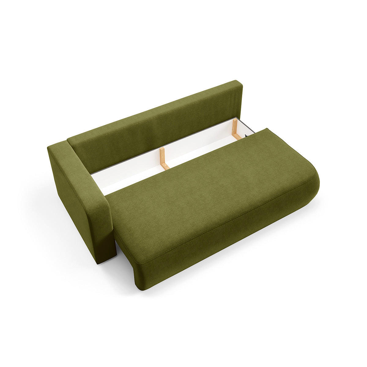 SOFA Antonio 3 Sitzplätze Grün - Grün, Holz (228/82/106cm) - Petits-meubles