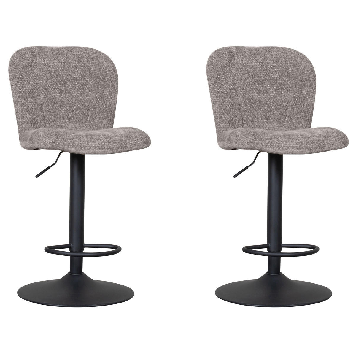 BARHOCKER Vino Beige 53/45/116 cm 2er-Set - Hellbraun, Textil (45/116/53cm) - LABEL51