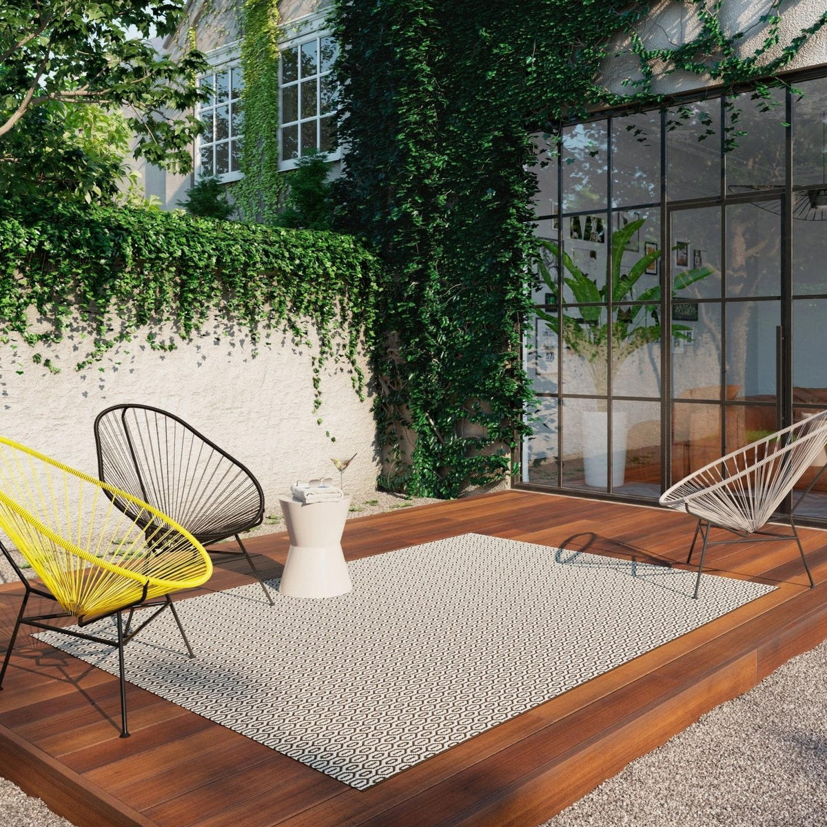 TEPPICH für Innen und Außen bruin - Braun, Textil (160/230cm) - AFK Living