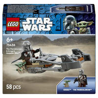 KLEMMBAUSTEINE The Mandalorian und Grogu Speeder Bike Star Wars - Rot, Kunststoff (12.2/4.6/14.1cm) - Lego