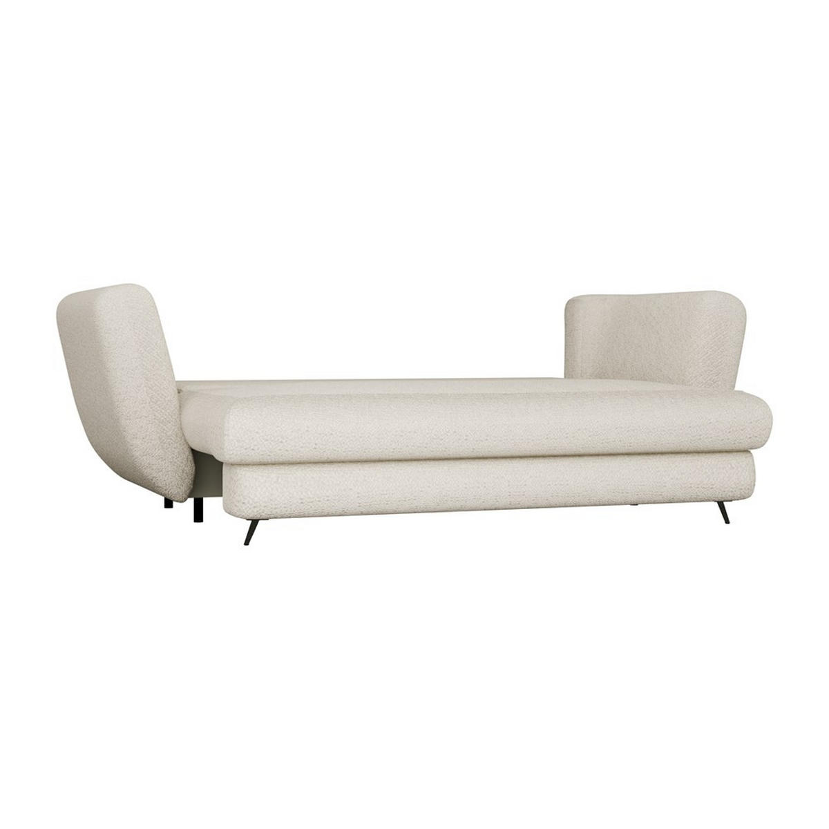 CANAPEÁ Bej, Negru 248/99/104 - bej/negru, compozit lemnos (248/99/104cm) - RAUMHIRSCH FURNITURE