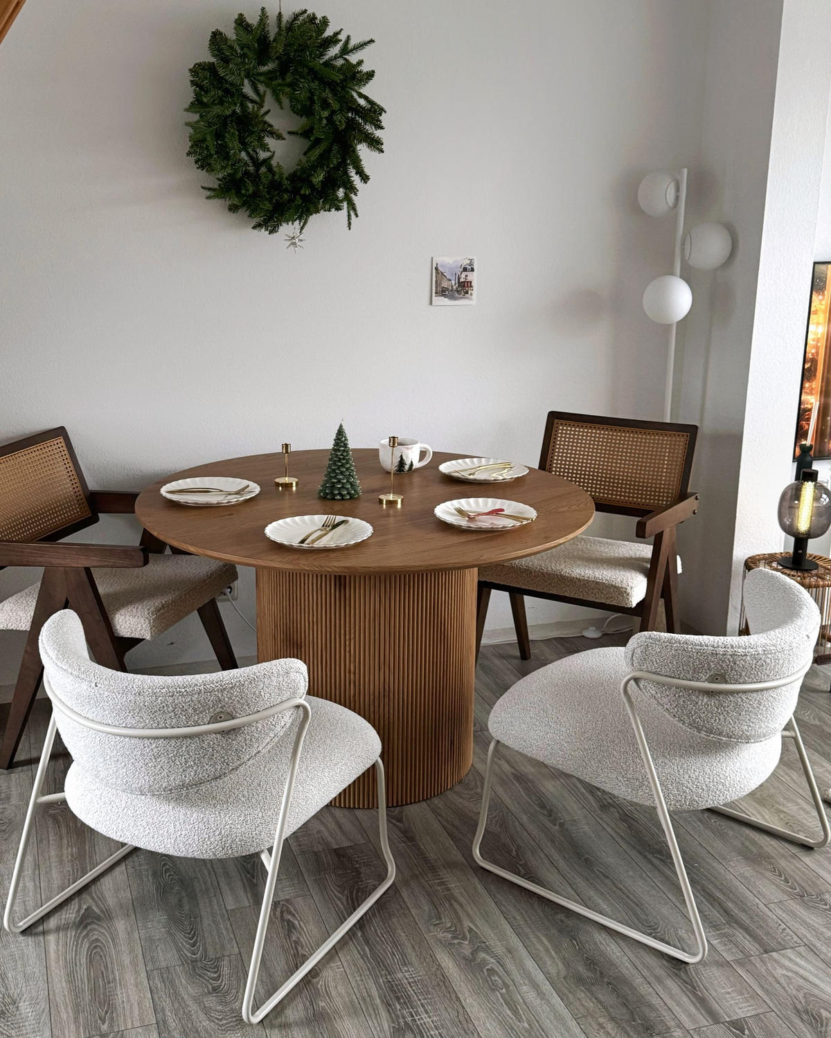 SESSEL 2er-Set Cremeweiß Kolsva - Weiß, Textil (64/71/61cm) - Beliani