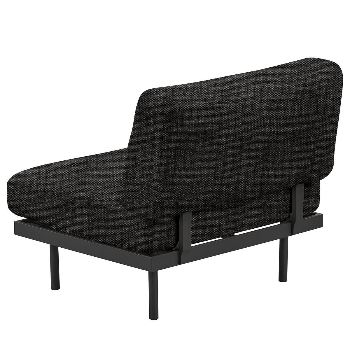 OUTDOOR-SESSEL - Schwarz, Textil/Metall (87/83/84cm) - home24