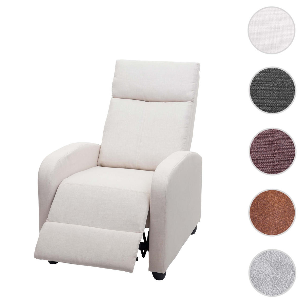 RELAXSESSEL Beige - Beige, Textil (67/102/90cm) - MCW